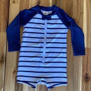 Tucker & Tate Swimsuit, Navy and White Stripe, Size 9mo